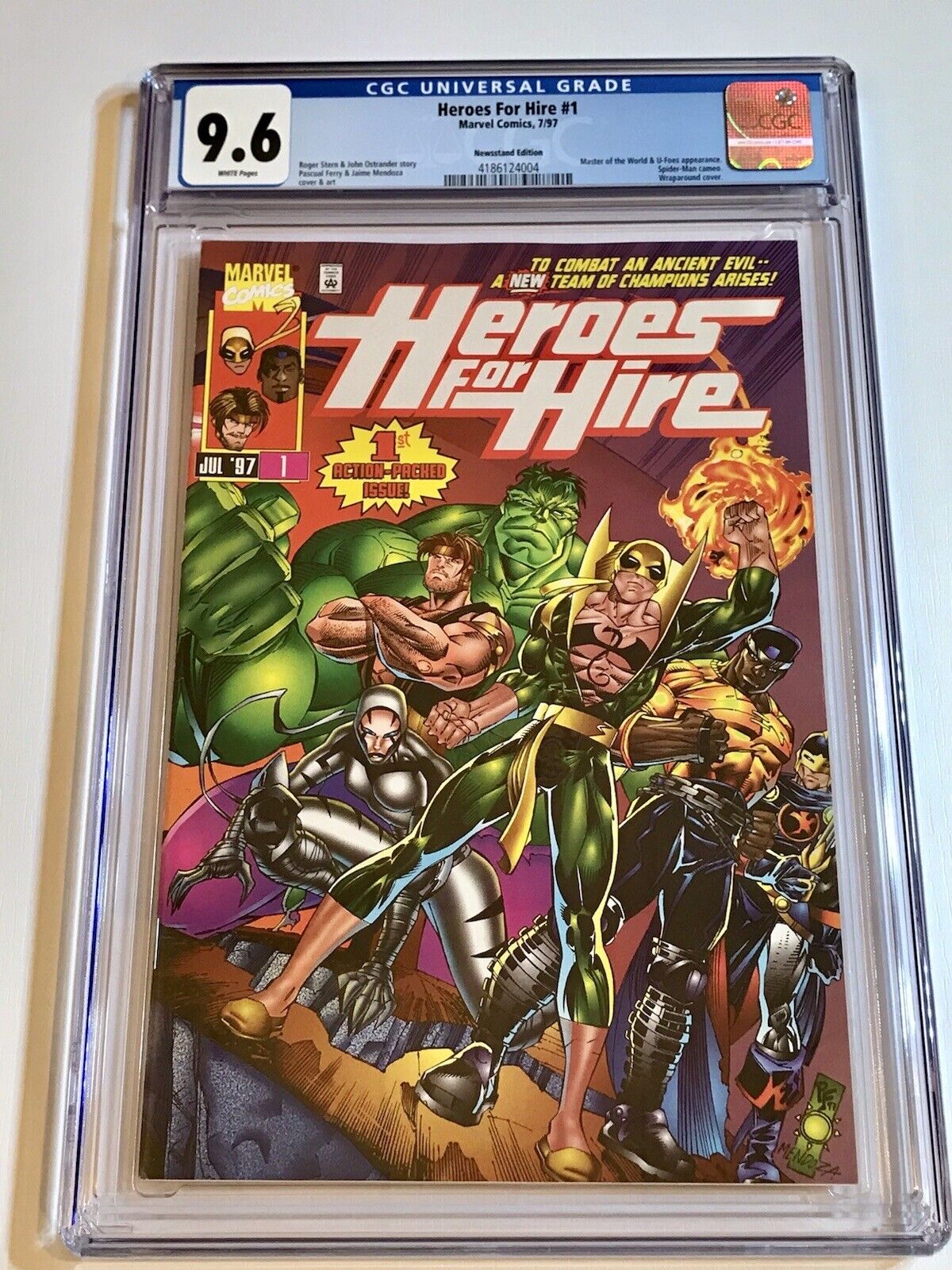 1997 HEROES FOR HIRE #1 1ST APPEARANCE OF 2ND WHITE TIGER RARE NEWSSTAND CGC 9.6