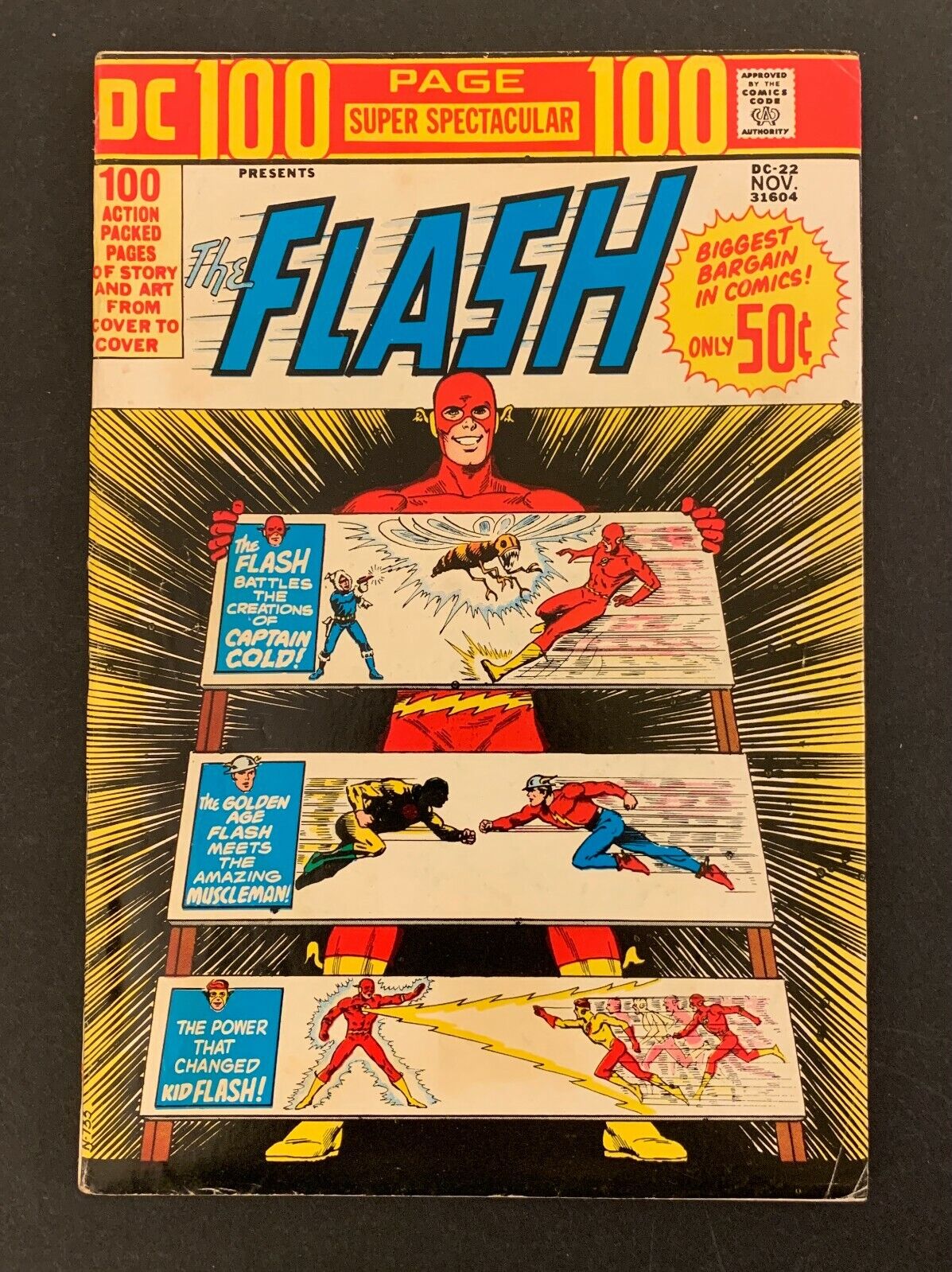 Vintage DC 100 Page Super Spectacular  • Flash #DC-22 • Nov 1973 • FN+