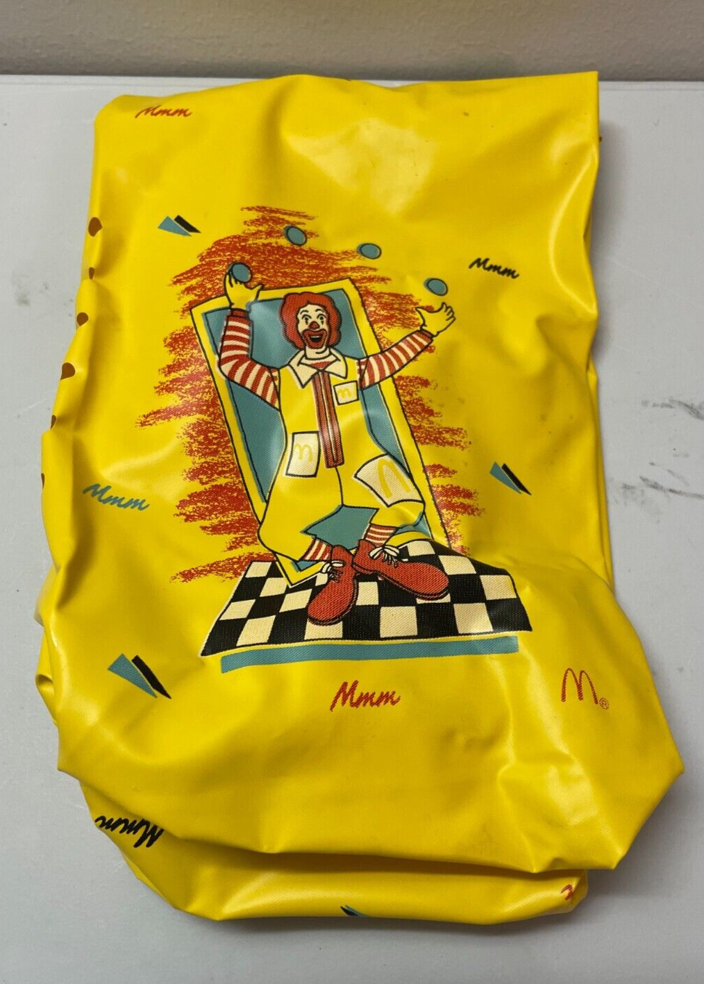 Vintage 1988 McDonald\'s Happy Meal Reusable Lunch Sack Bag - Ronald McDonald