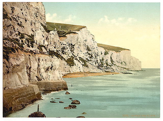 Photo:The Cliffs,Dover,England,c1895