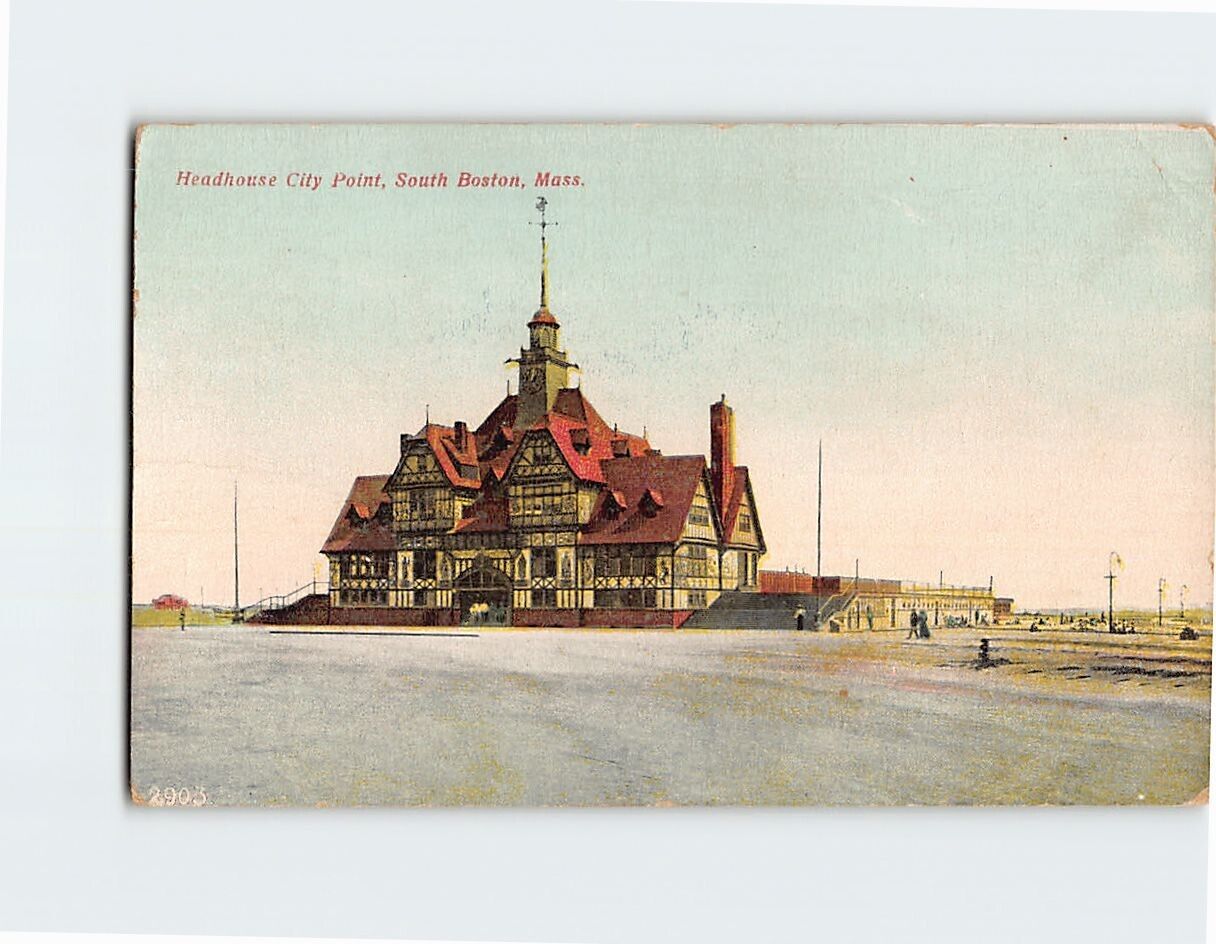 Postcard Headhouse City Point South Boston Massachusetts USA