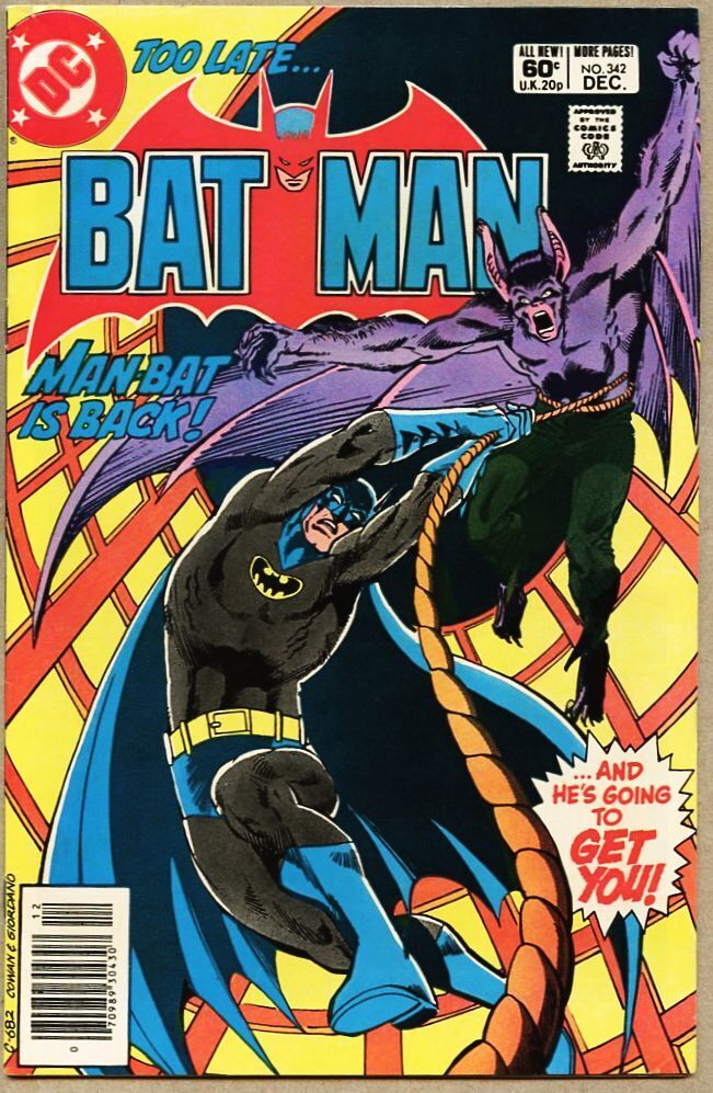 Batman #342-1981 fn- 5.5 Man-Bat / Doctor Terry 13 Denys Cowan 