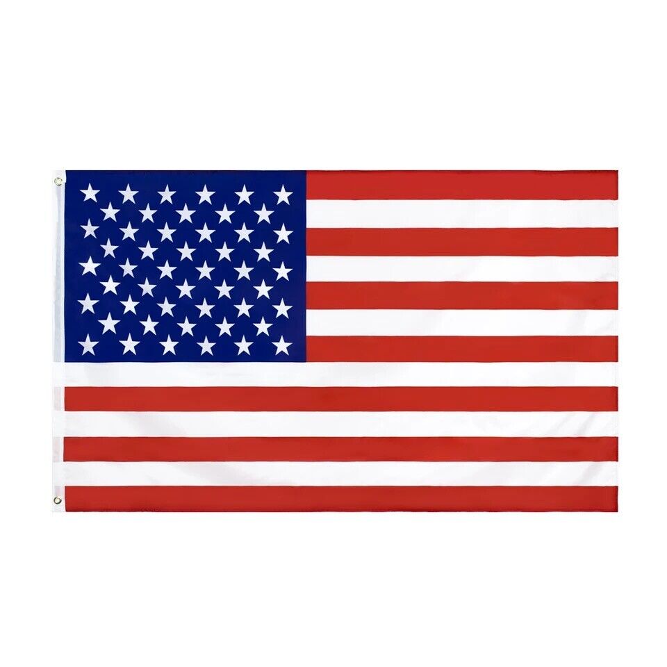 [10Pack] 3' x 5' FT USA US U.S. American Flag Polyester Stars Brass Grommets