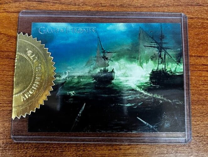 Game of Thrones CT1 Rittenhouse Authentic Case Topper Blackwater Battle Card