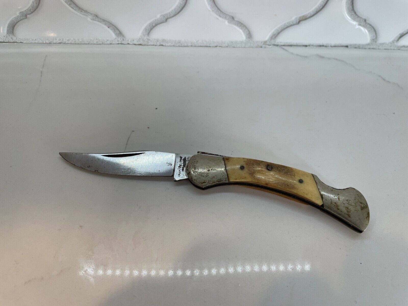 Vintage Parker Imai K74 Folding Pocket Knife Surgical Steel Japan