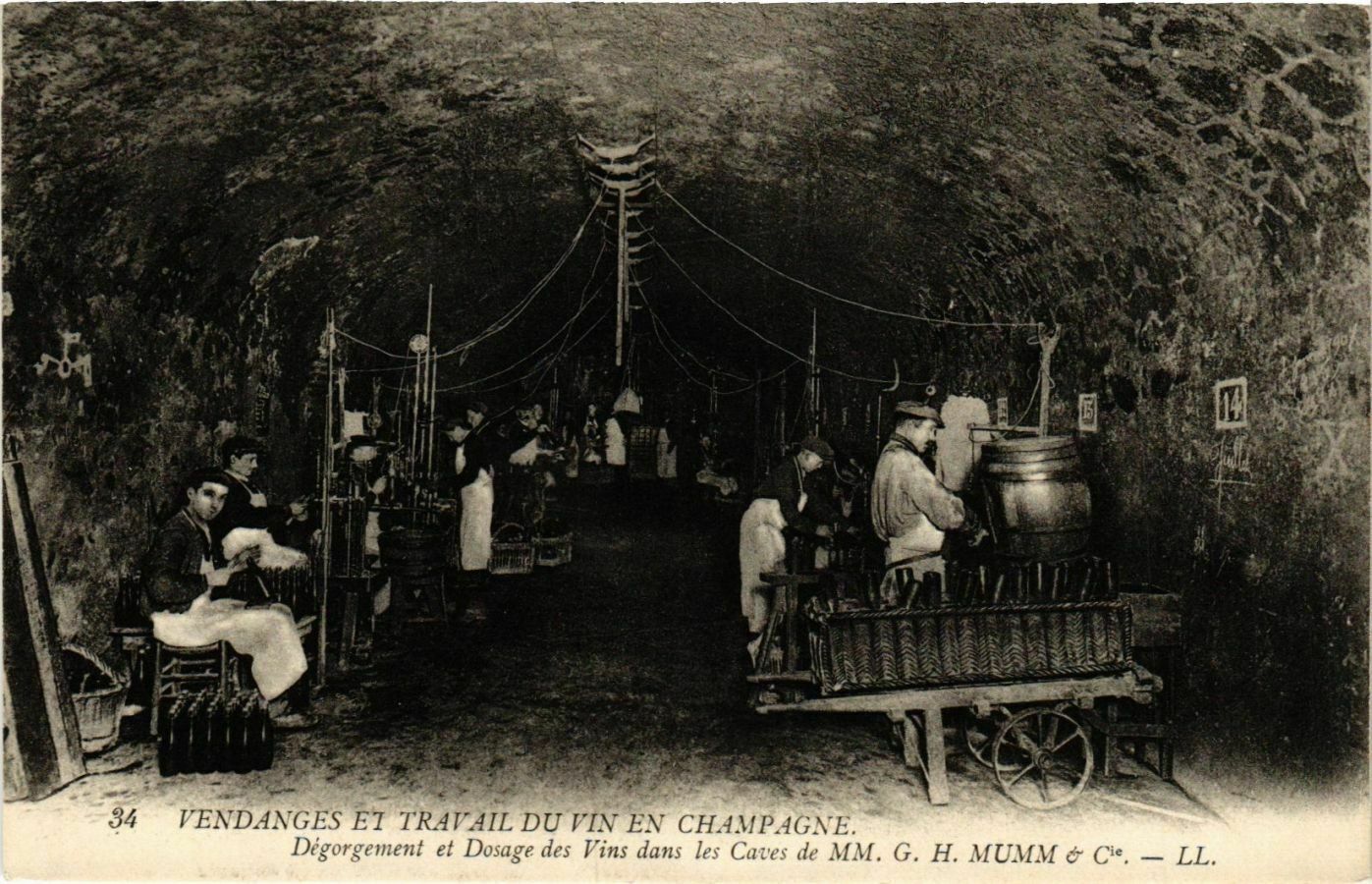 CPA G.H.MUMM Vendages et Travail du Vin in Champagne. Degorgement (574781)
