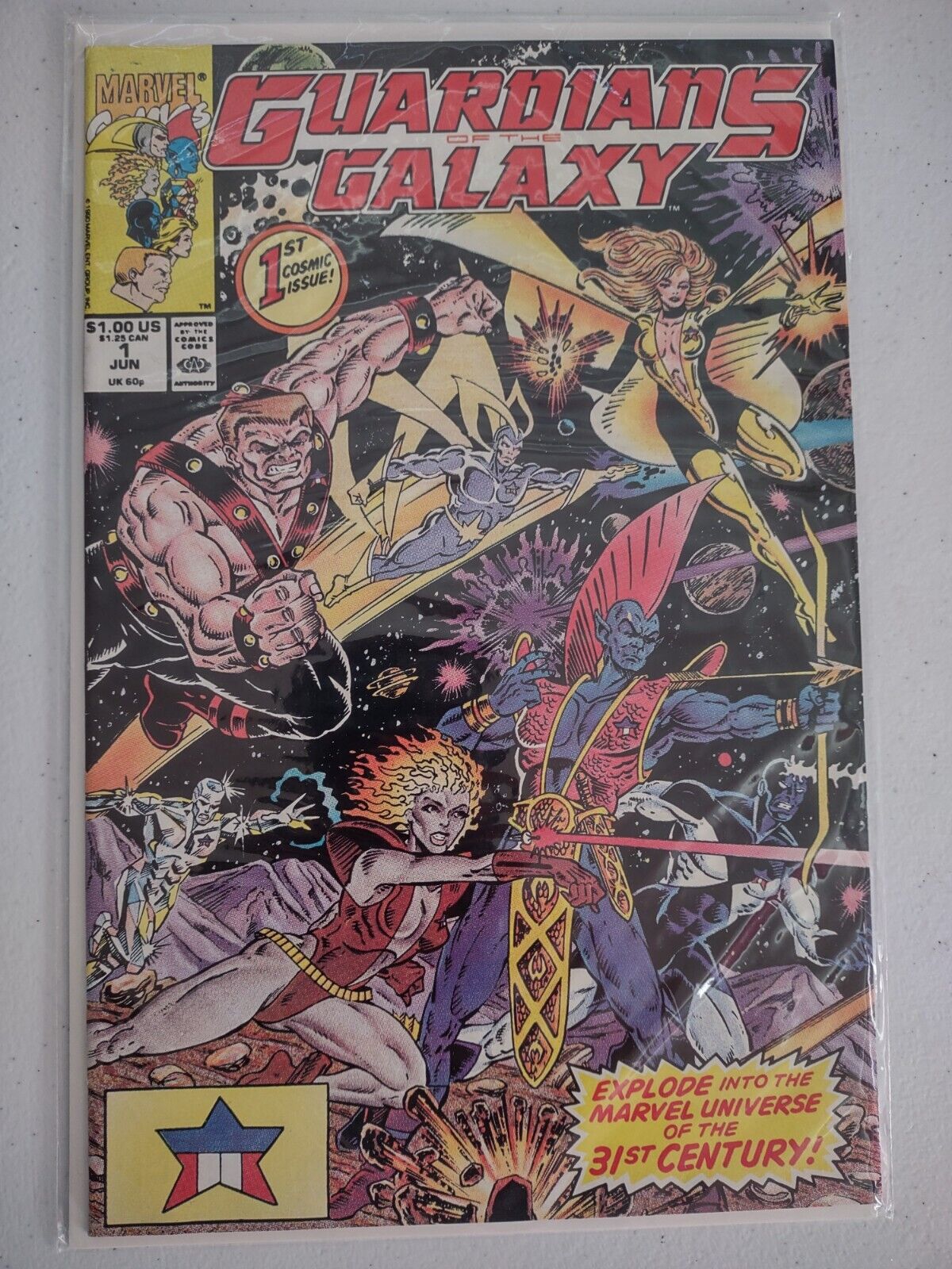 Guardians of the Galaxy #1 (1990) 1st App of Taserface Marvel Comics Collectible