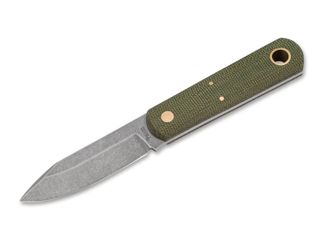 Boker Barlow BFF Fixed Blade Knife Green Micarta Handle ABE-L Plain Edge 120505