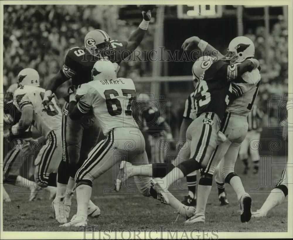 1985 Press Photo Green Bay Packers football versus St. Louis Cardinals.