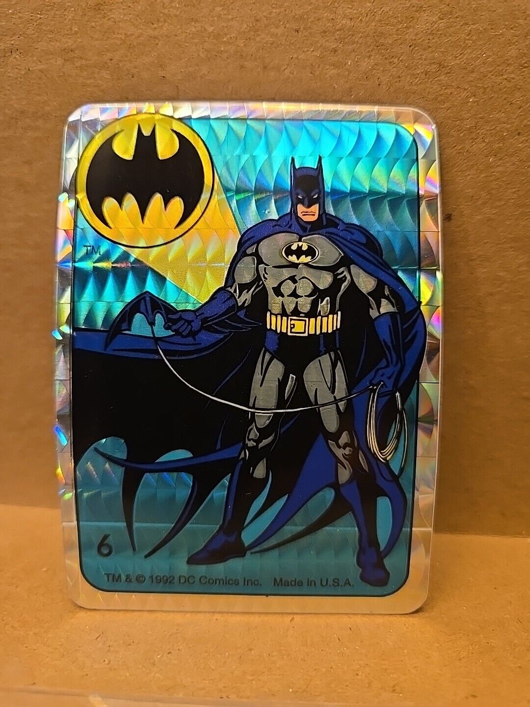 Vintage Batman Returns Vending Machine Sticker 1992 #6 Prism DC Comic NM-MT 