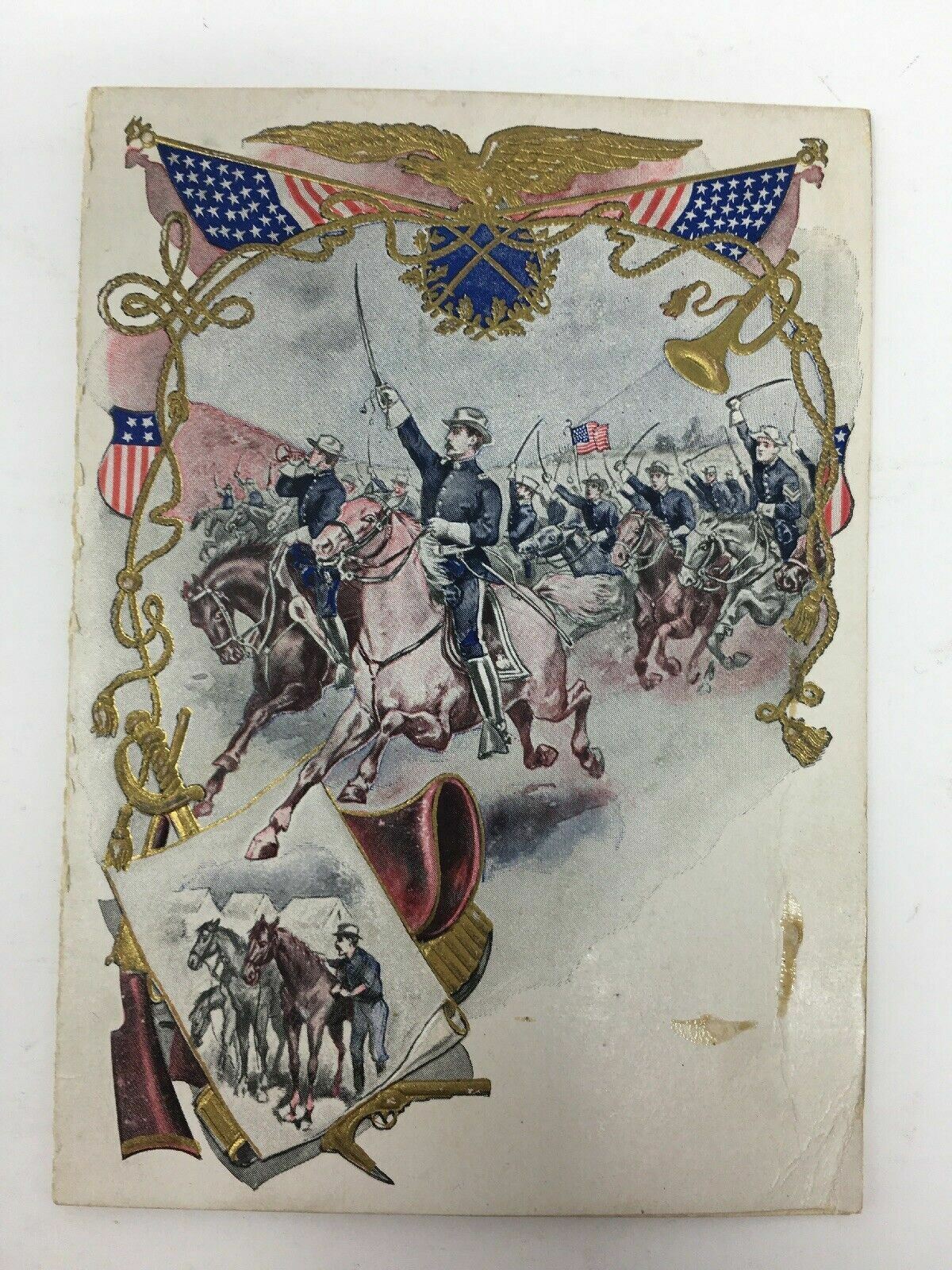 1911 Dinner Invitation in honor of Old Soldiers Civil War Antique