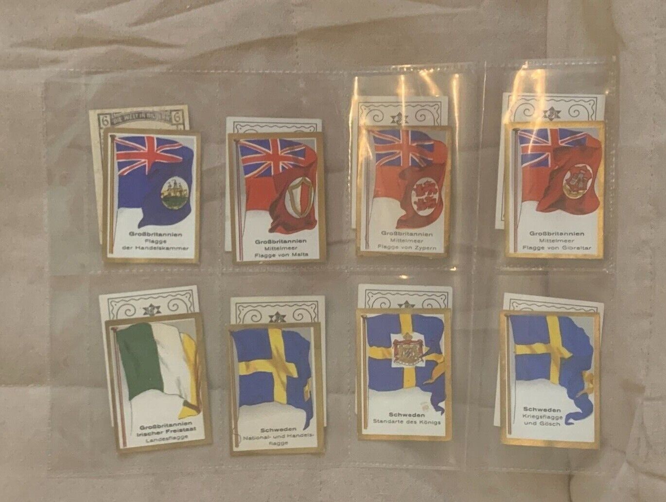 German Bulgaria Salem Gold Cigarette Cards Flags 16 Cards