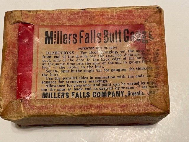 Vintage Millers Falls No. 227 Butt Gauge