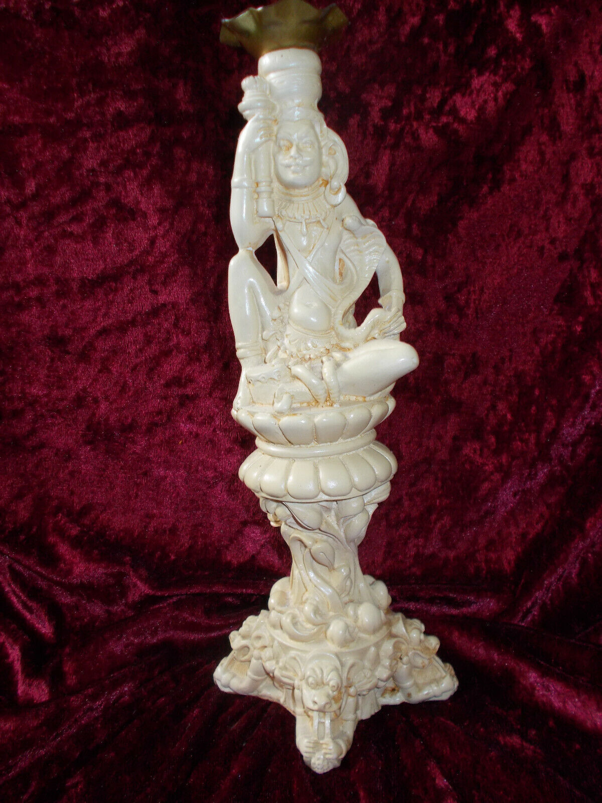 Figure Candlestick in Indian style. Height 32cm USSR 70s