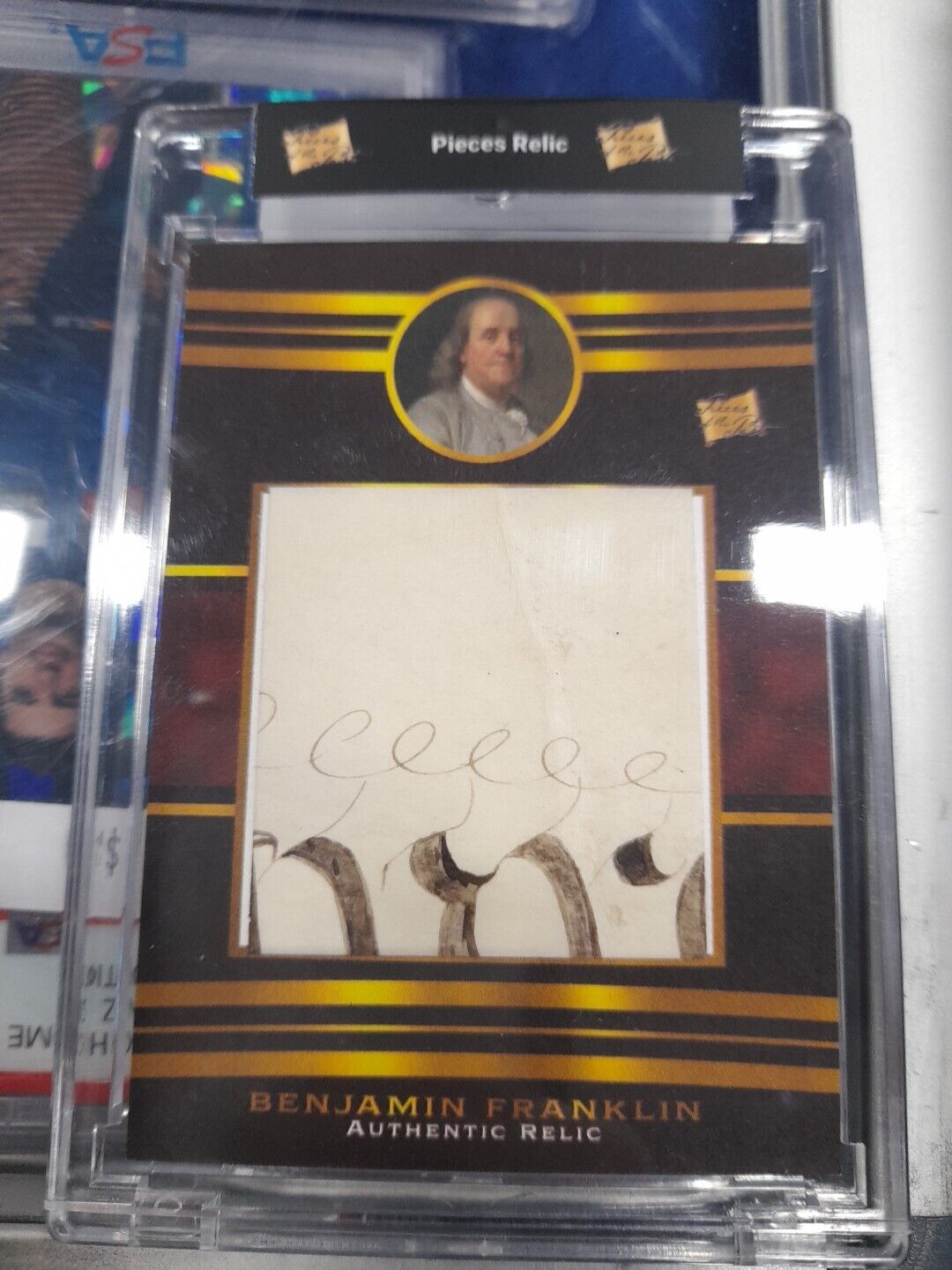 Ben Franklin Pieces of the Past 2022 Founders Edition Jumbo Handwritten Relic