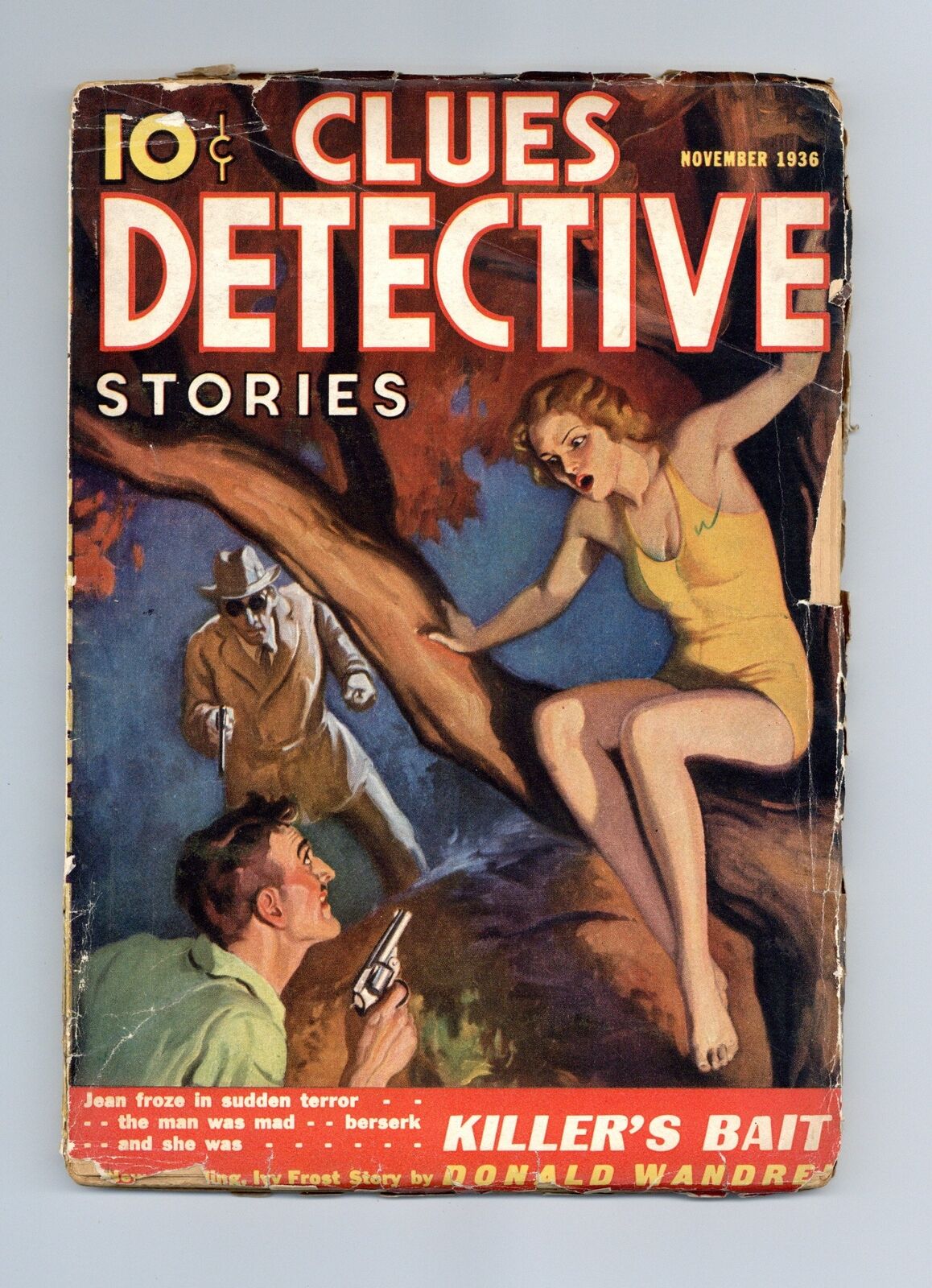 Clues Detective Stories Pulp Nov 1936 Vol. 36 #6 GD/VG 3.0