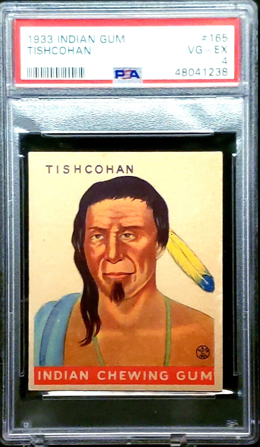 1933 R73 Goudey Indian Gum Card #165 - Series of 312 - TISHCOHAN - PSA 4