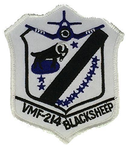 USMC VMF-214 BLACKSHEEP PATCH MARINE CORPS FIGHTER SQUADRON AV-8 HARRIER