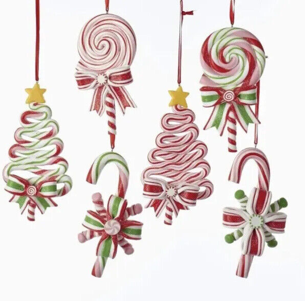 Christmas Kurt Adler Lollipop, Peppermint, Candy Cane Price Per 1