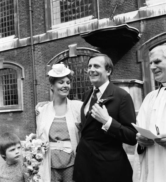Barry Humphries and Diane Millstead after their wedding 1979 Old Photo 2