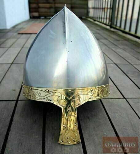 Medieval Viking Helmet Nasal 18 Guage Steel Phrygian Viking Helmet