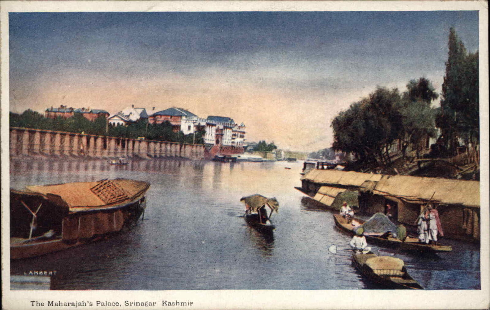 Kashmir India IN Srinagar Maharajah\'s Palace Vintage Postcard