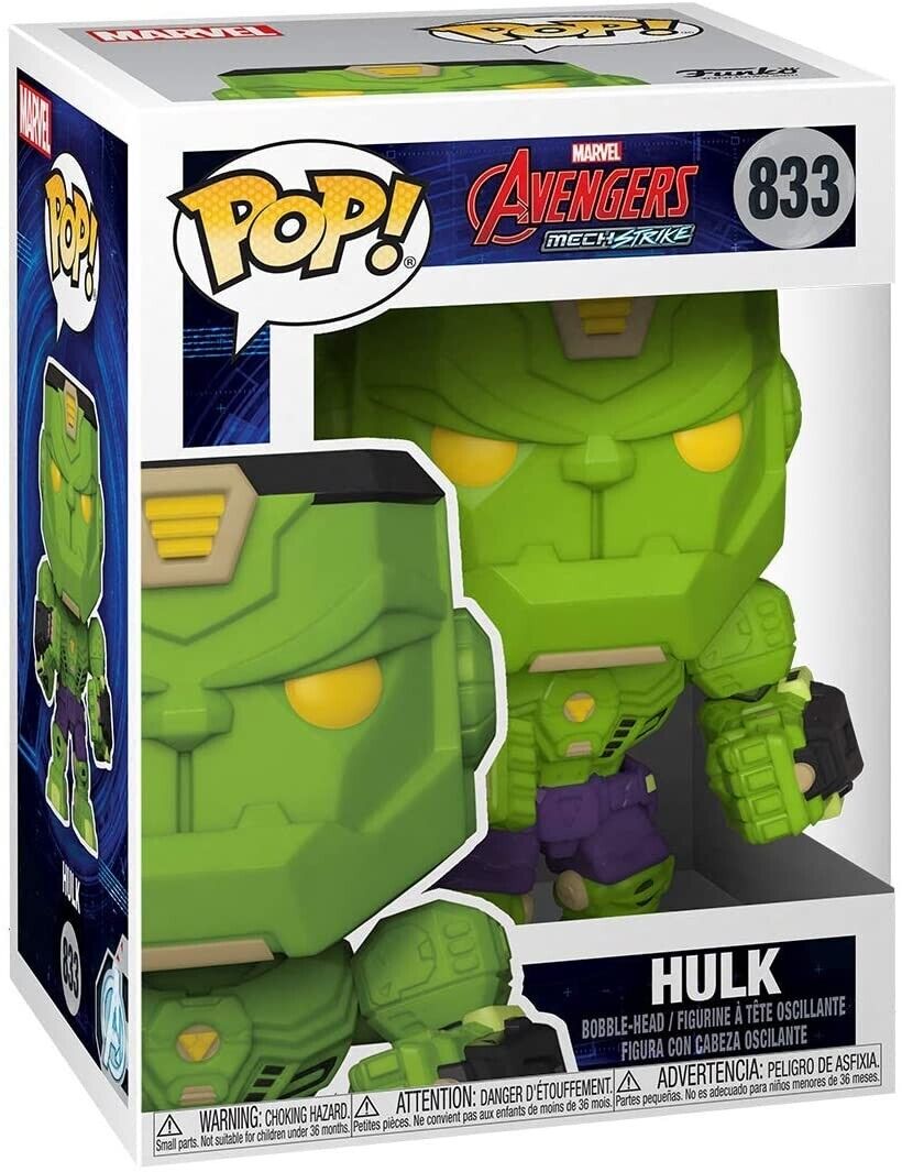 #833 Marvel: Hulk MECH STRIKE Funko  w/ecoTEK Protector - SHIPS FREE