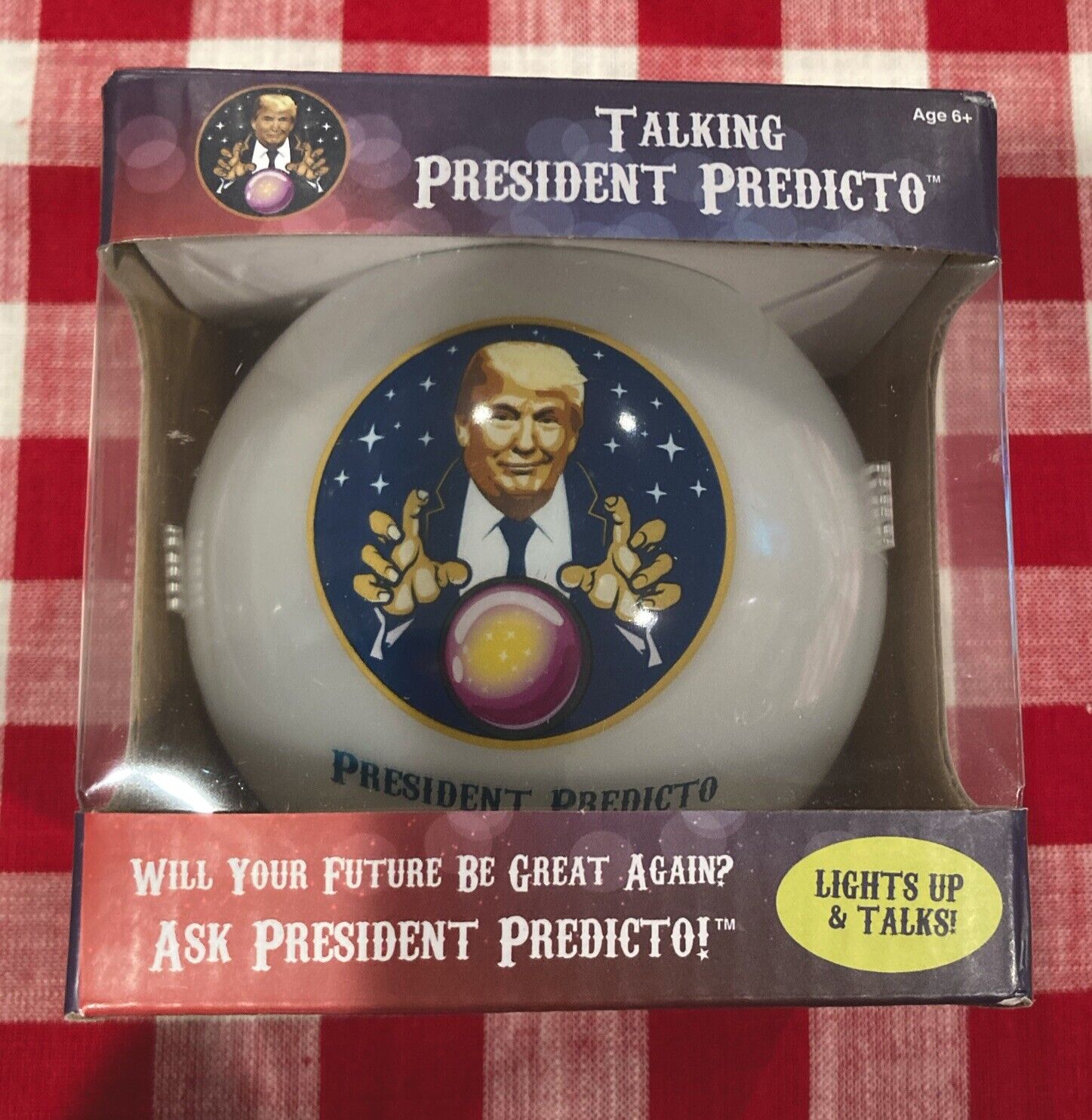 Talking President Predicto - Donald Trump Fortune Teller Ball-Lights Up