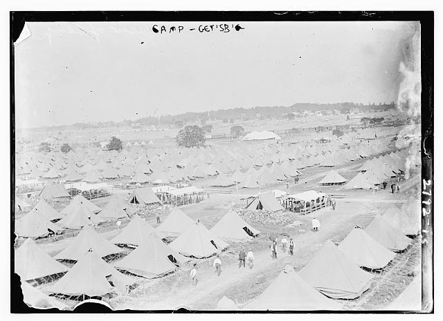 Camp - Gettysburg,Pennsylvania,The Great Reunion,July 1913,tents,50th Anniv.