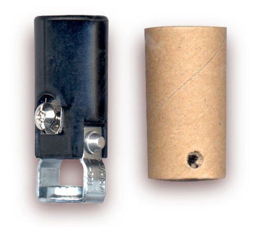 Candelabra Base (E12) Lamp Socket with Short Mounting Bracket (10025), Pack of 4