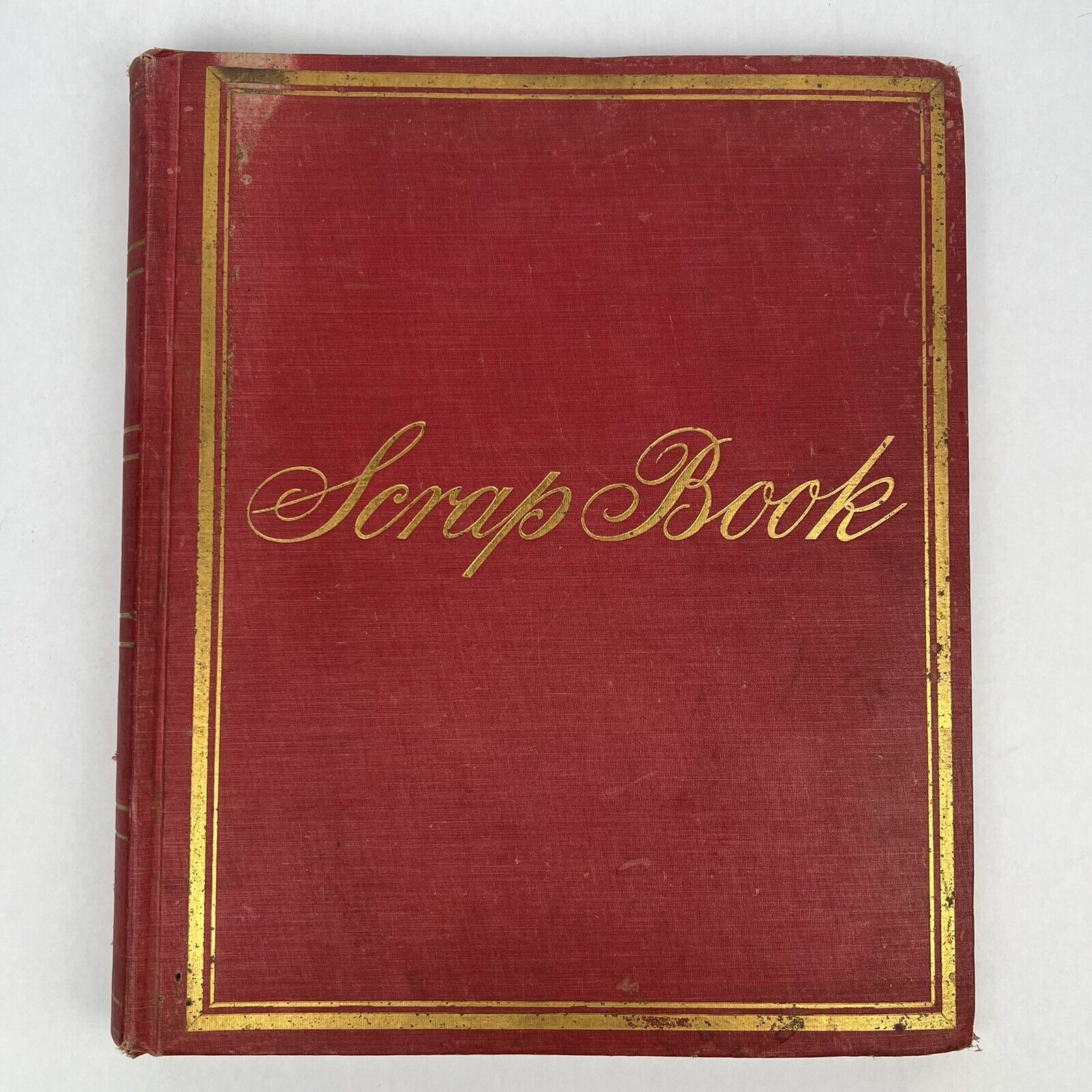 Antique Victorian Scrapbook Die Cut Album 400+ Vtg Christmas Sports People More