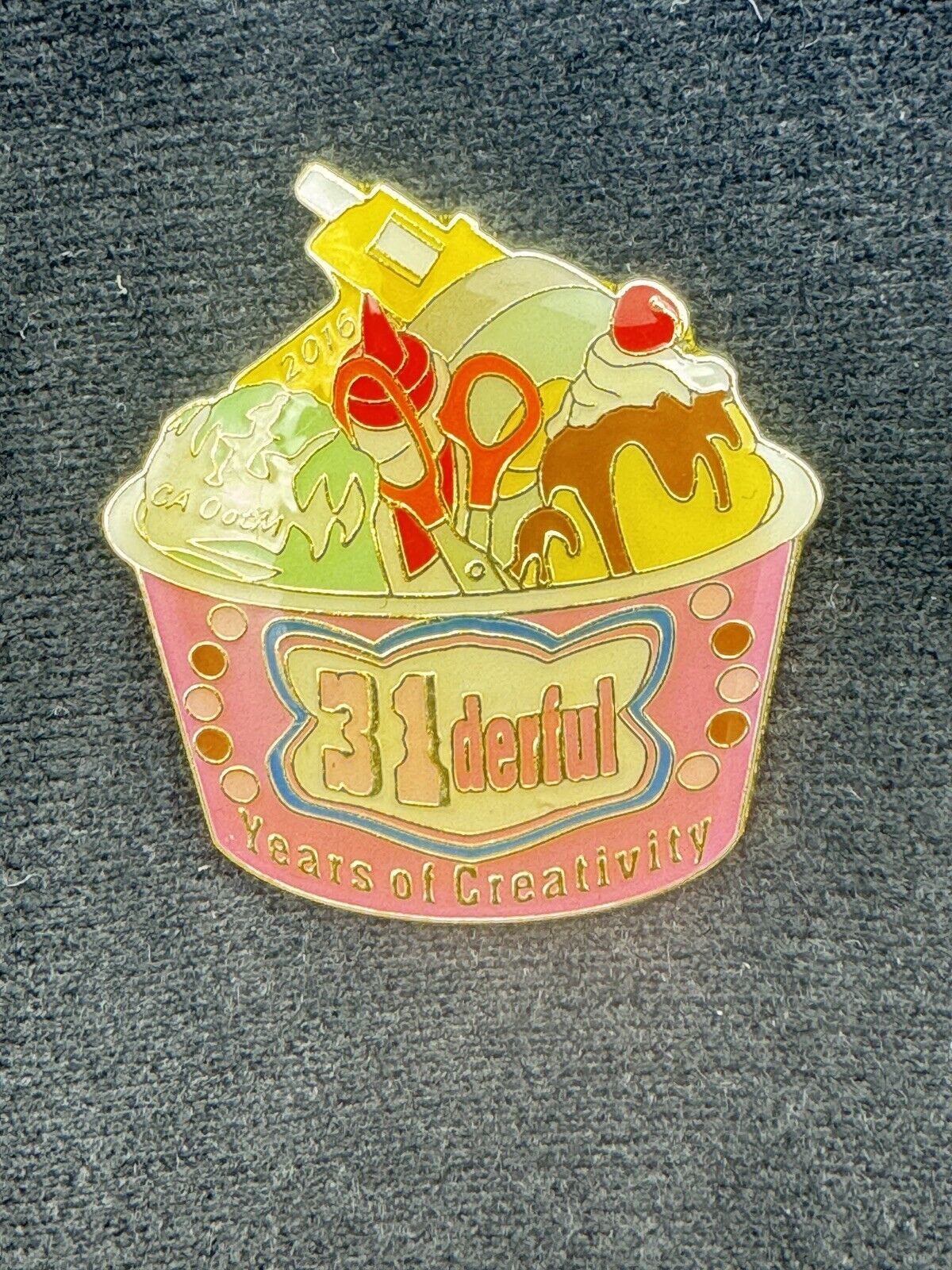 Odyssey of the Mind Collectible Pin CA OotM 2016 (31 Baskin Robbins)