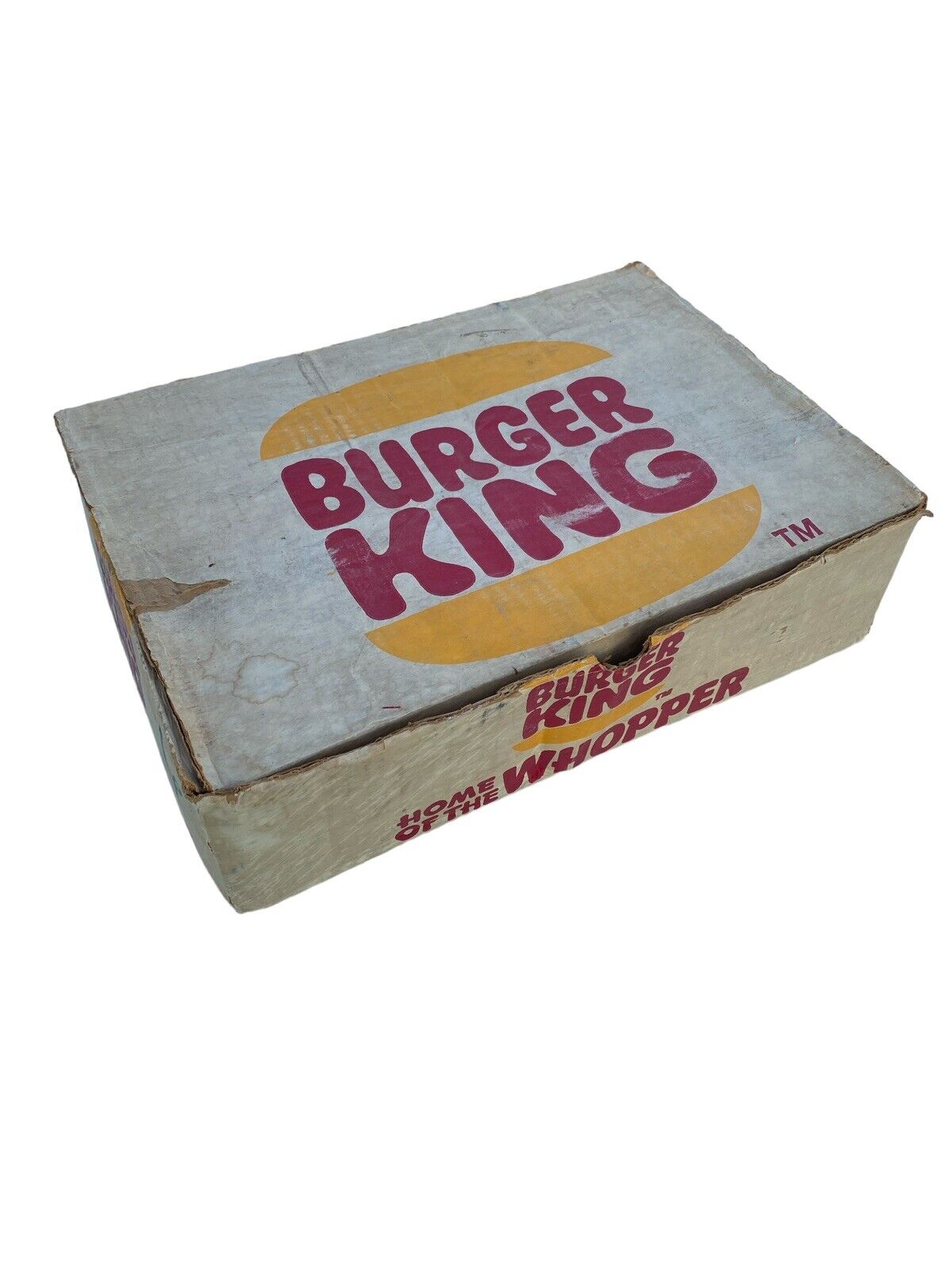 Vintage Burger King Whopper Frozen Patty Box Advertising Prop