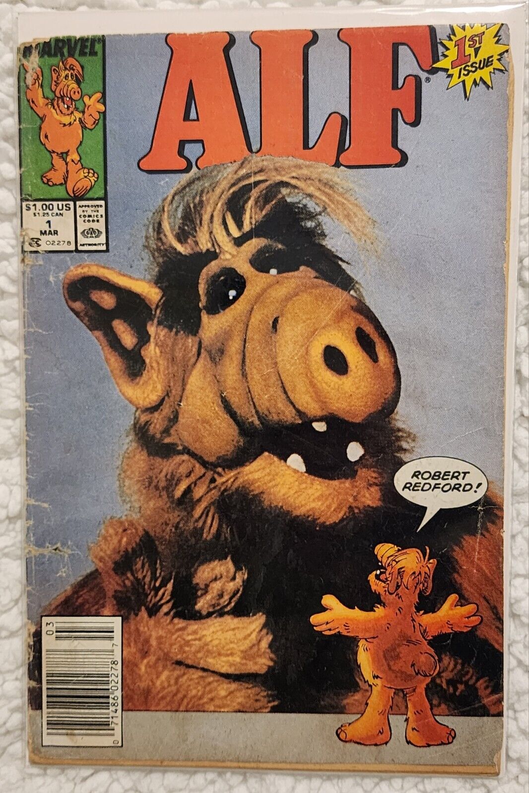 Alf #1 (1988) - Comic Book Marvel Comics 1st Issue Vintage Comics ok