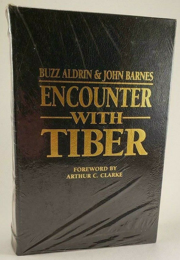 Buzz Aldrin Encounter With Tiber Flat Signed Press Leather Book #643 -Apollo 11