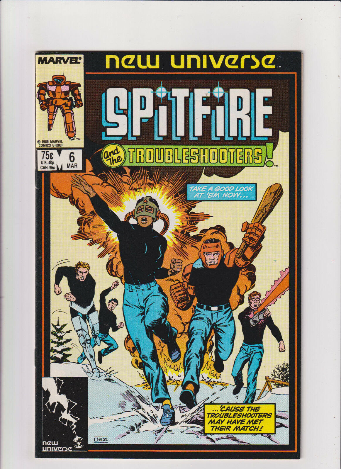 Spitfire and the Troubleshooters #6 VF/NM 9.0 Marvel Comics New Universe 1986 