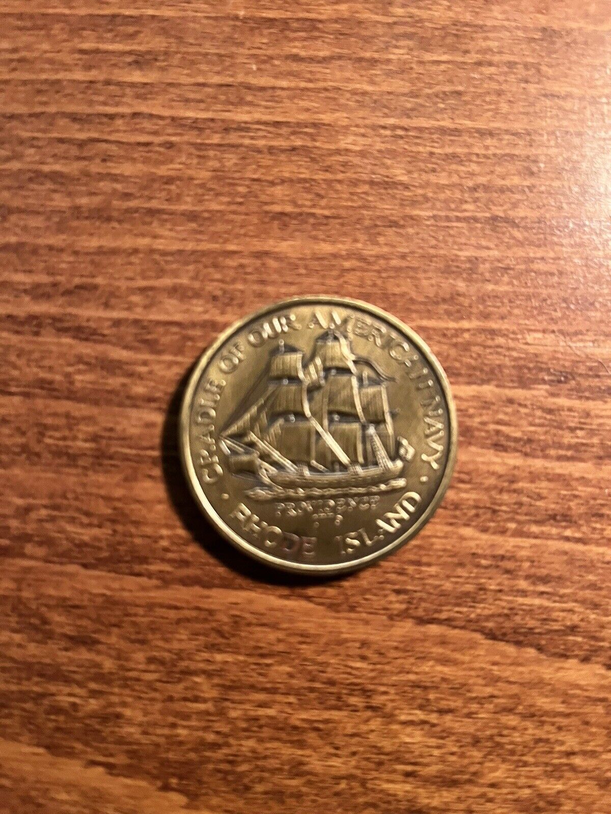 Rhode Island Bicentennial Commemorative Coin - RI76 - Navy