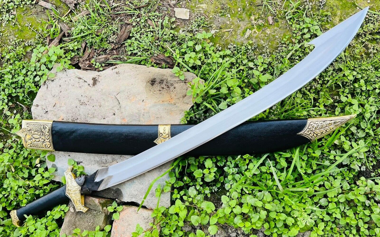 EGKH-26 Inches Royal Nepal Custom Hunting Sword-leather wrap handle -Crafted