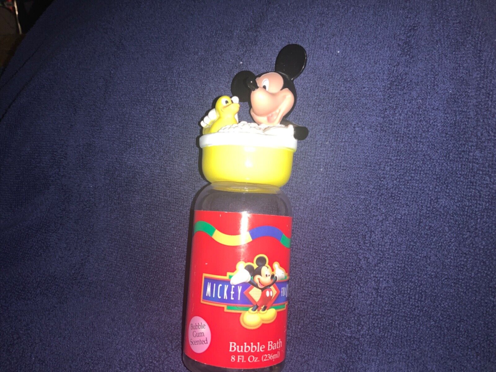 vintage 90s Mickey Mouse bubble bath figure finger puppet