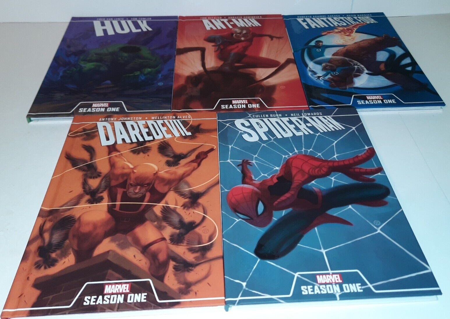 Daredevil Spiderman Hulk Ant-man Fantastic Four Season One HC 5 Book Lot Set