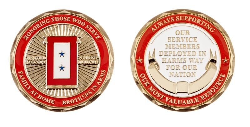TWO STAR SERVICE MEMBER DEPLOYED FOR OUR NATION 1.75\