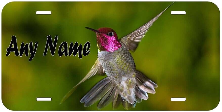 Hummingbird Any Name Personalized Novelty Car License Plate