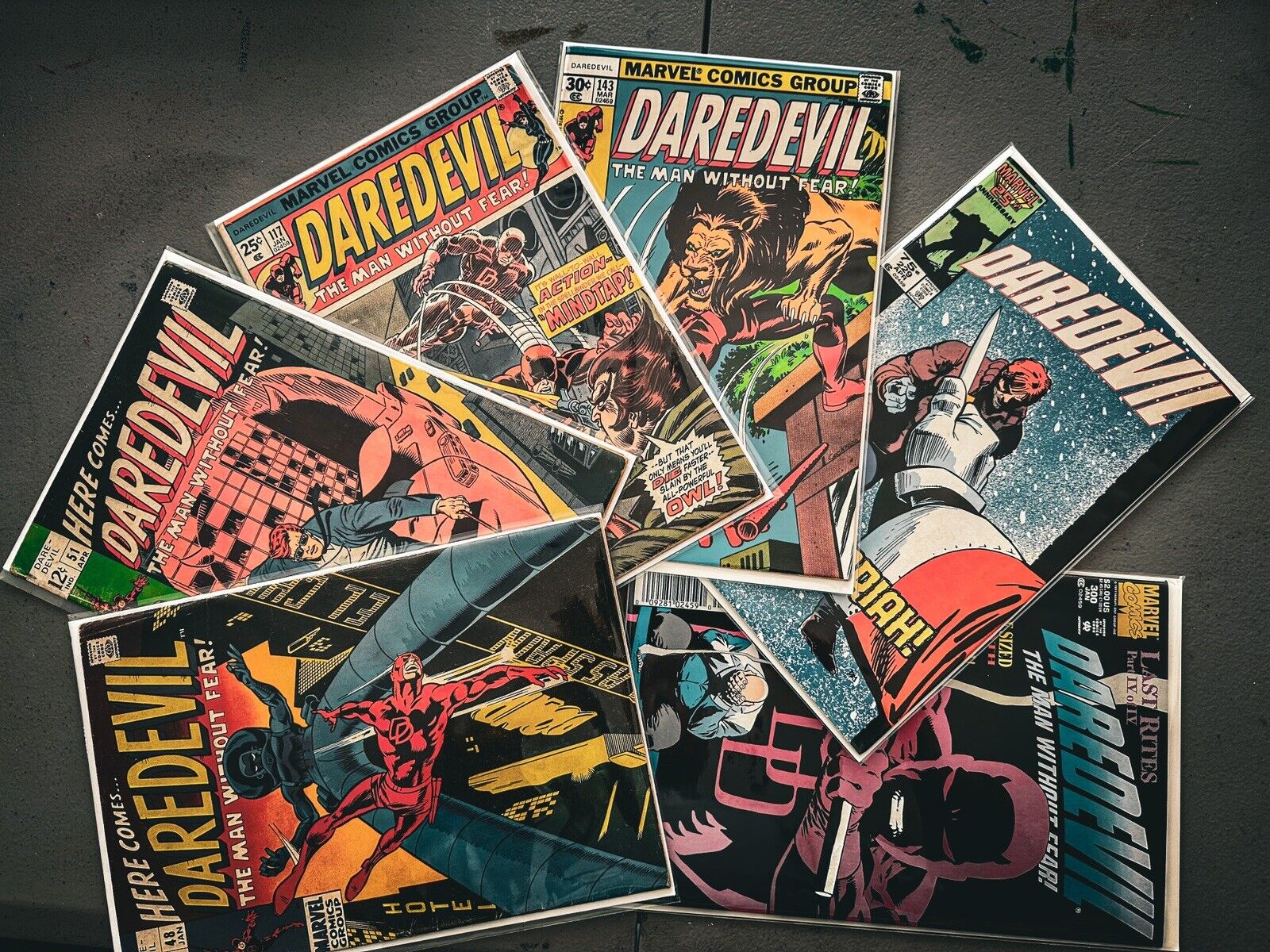 Daredevil Comic Lot - Rare #48, #51 + #117, #143, #229, #300