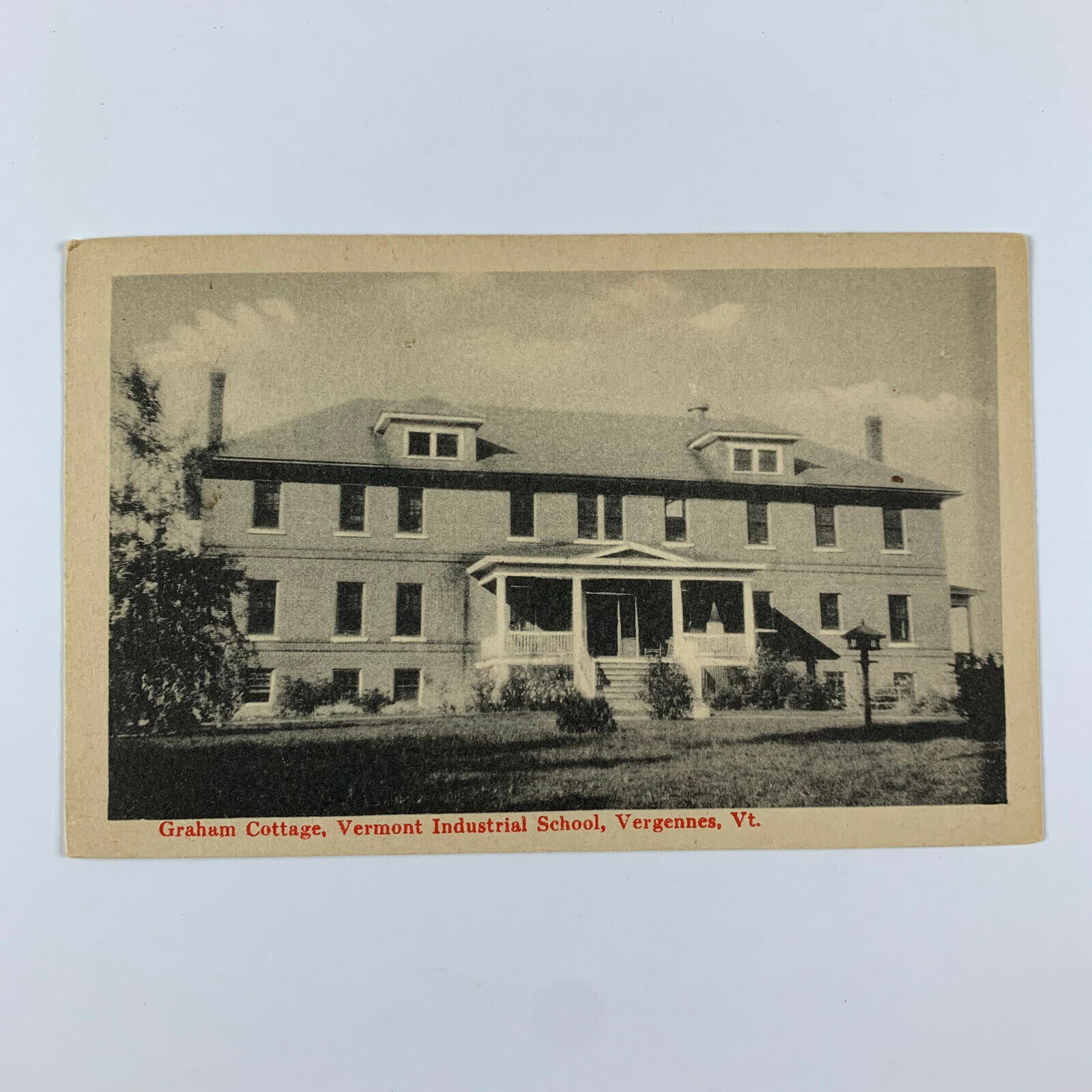 Postcard Vermont Vergennes VT Industrial School Graham Cottage 1920s