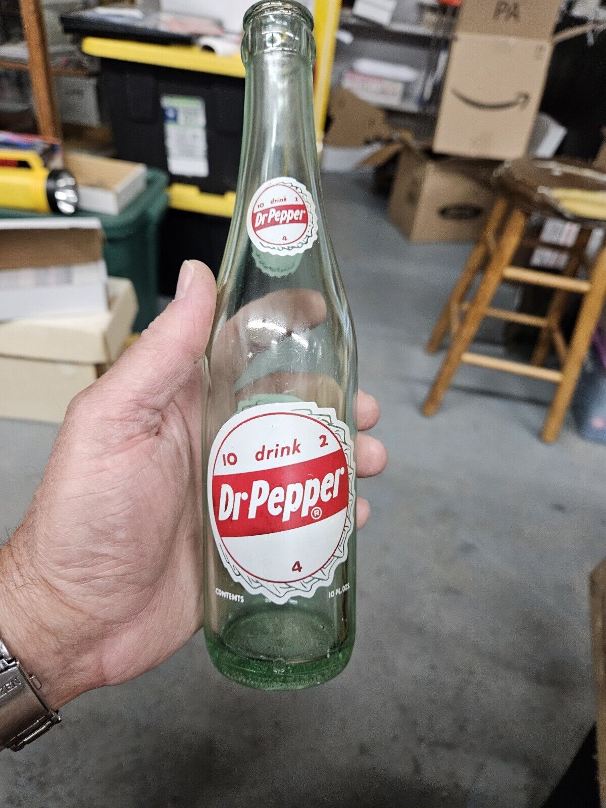 Vintage Dr Pepper  ACL 10oz 1955 Bottle Cap  bottle Nice