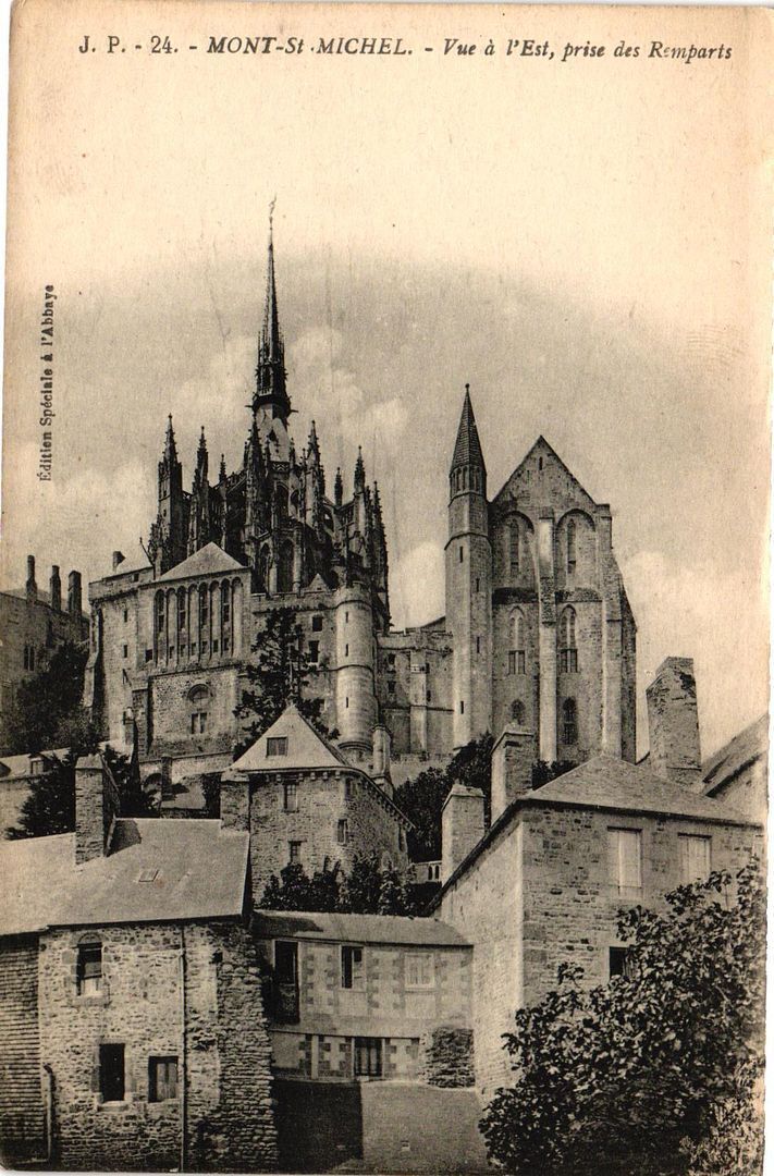 Vintage Postcard- Mont St. Michel Early 1900s