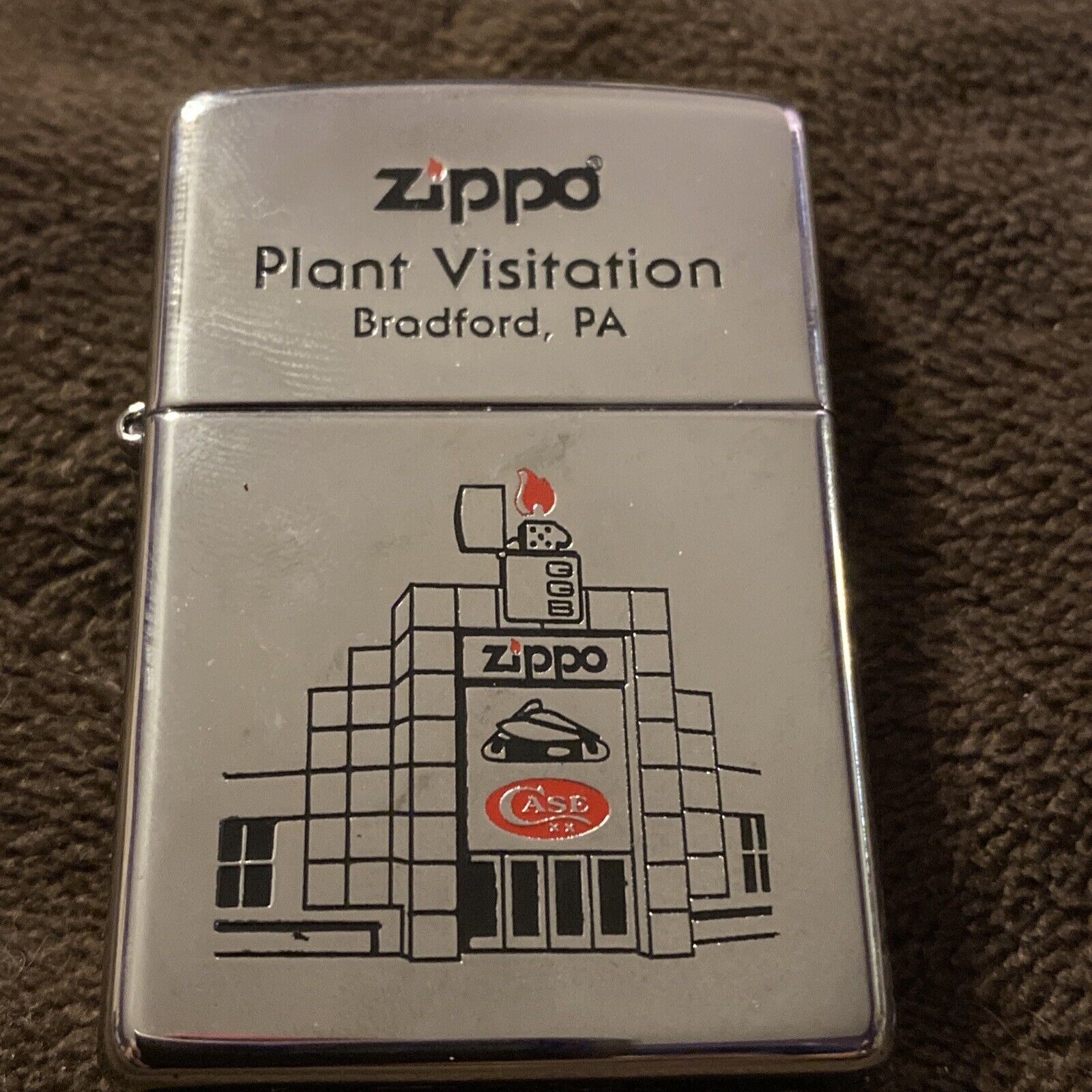 2010 Zippo Plant Visitation Zippo Lighter, Unfired, Personalized