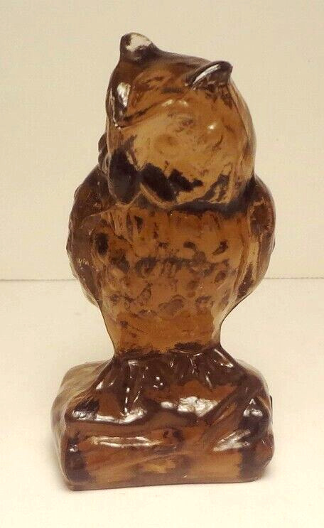 c1984 BOYD GLASS OWL (2nd 5 Years) - SAID TO BE RARE COLOR - NICE FIND