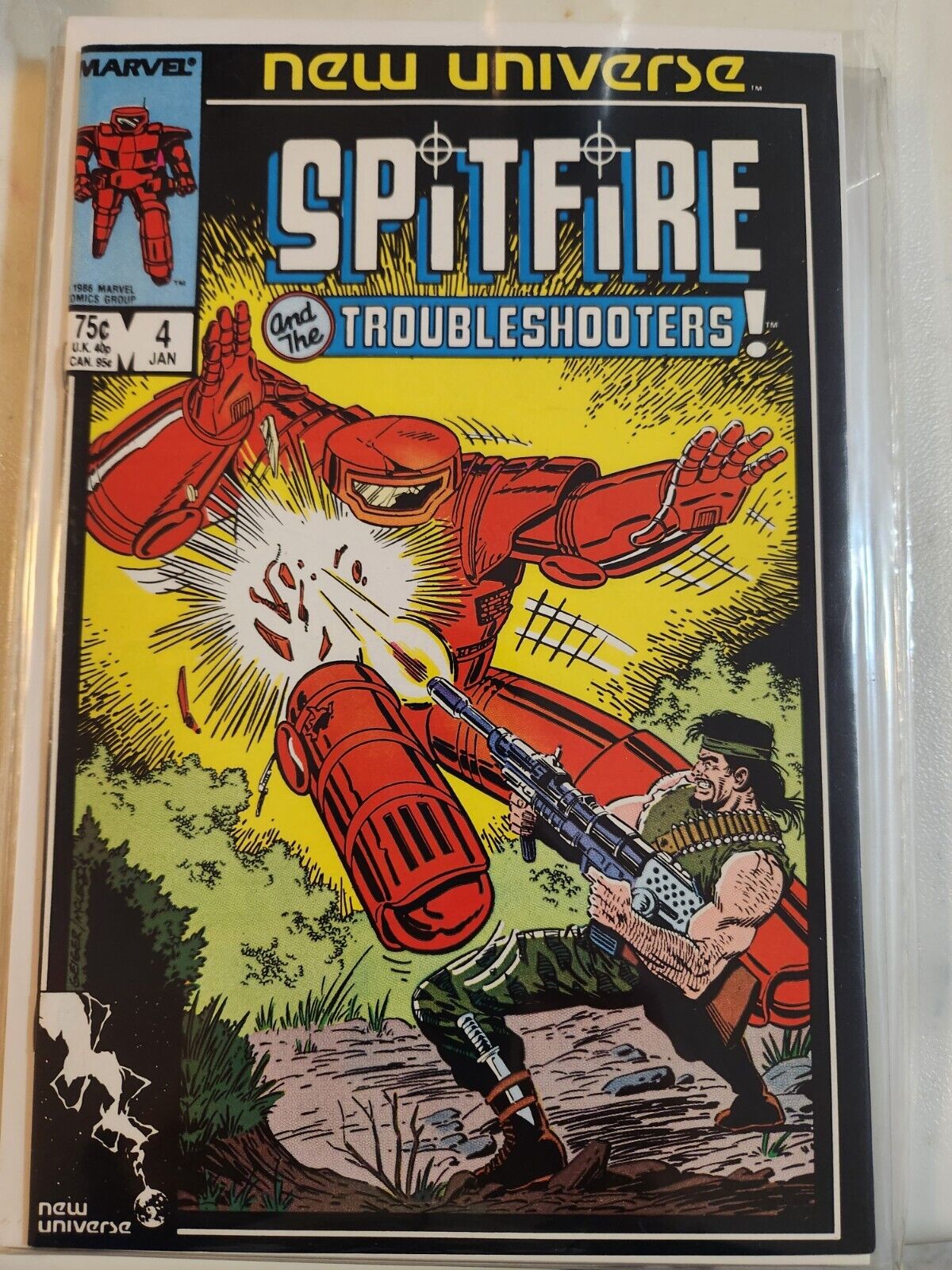 Spitfire And The Troubleshooters #4 1986 MARVEL COMIC BOOK 8.0 V31-50