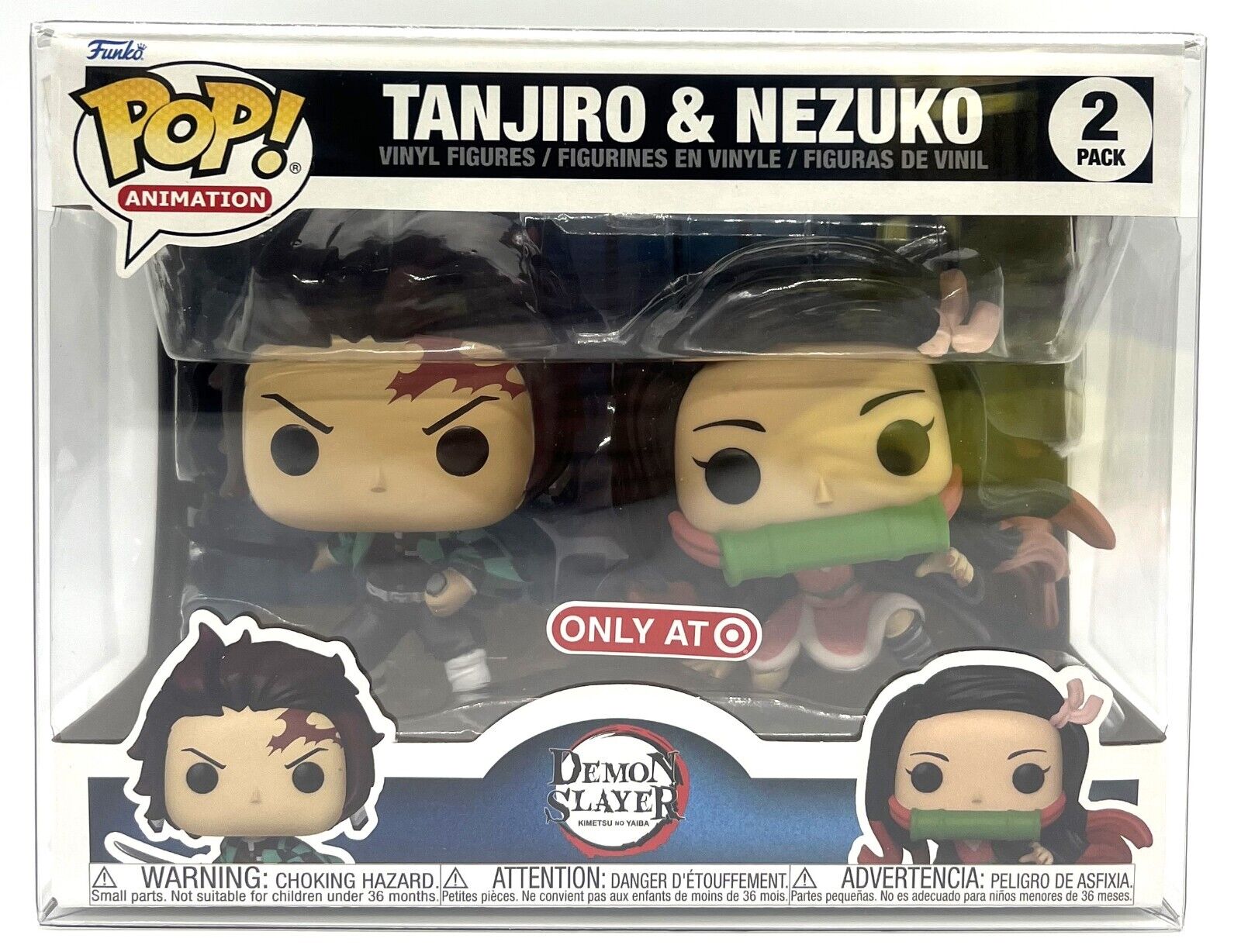 Funko Pop Demon Slayer Tanjiro & Nezuko 2 Pack Target Exclusive